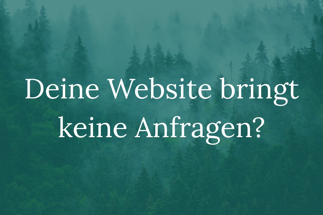 Website bringt keine Anfragen